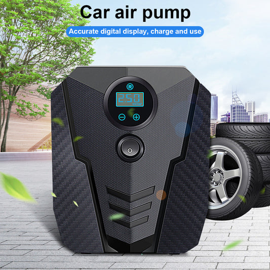 Portable Tire Inflator — 12V Electric Air Compressor, Digital Gauge, Auto Shut-Off