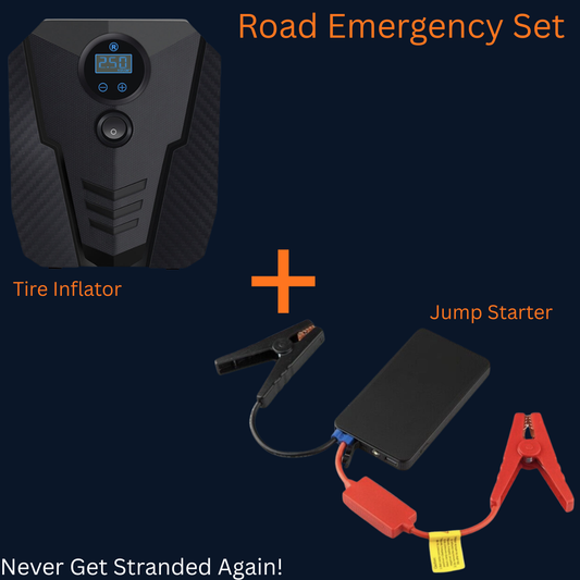 Road Emergency Kit — Jump Starter + Tire Inflator